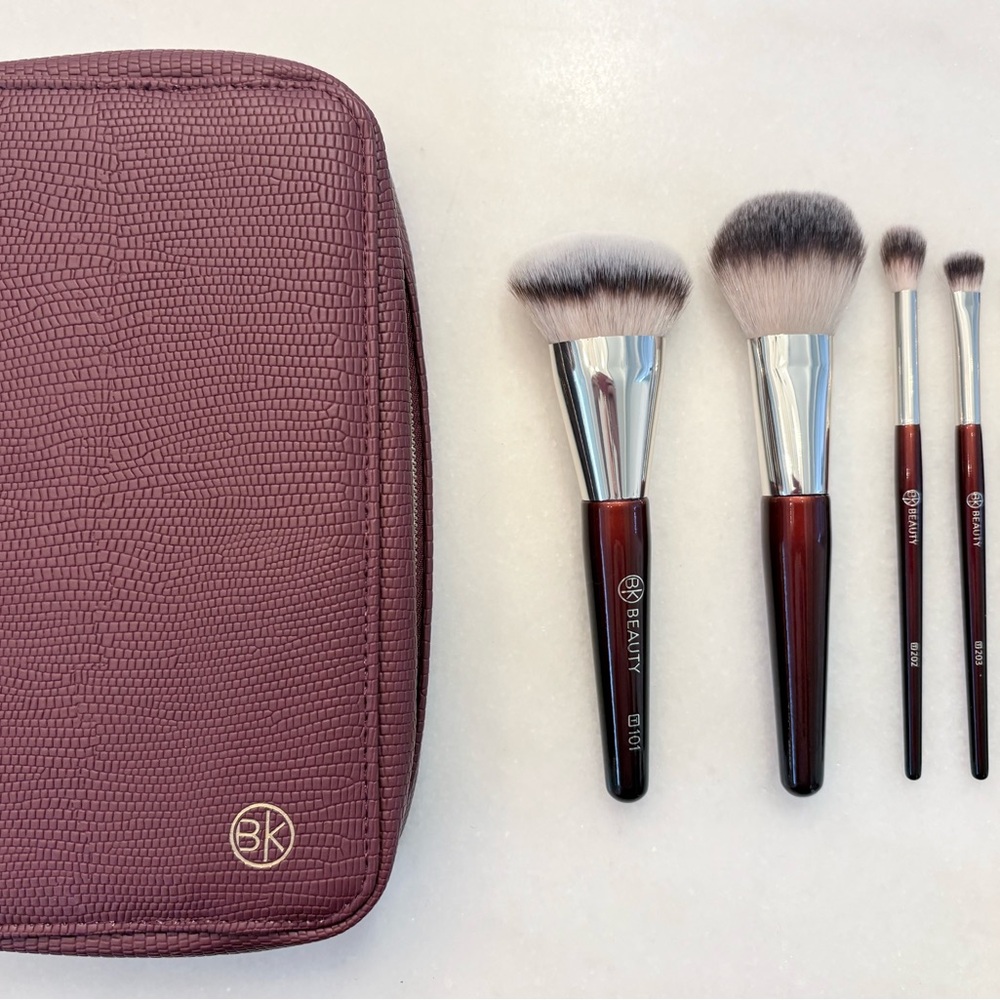 BK Beauty Travel Brush Set with Pouch NWOT - Picture 5 of 6